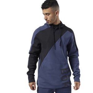 Reebok One Series Training Colorblock Kapuzenpullover Herren - Navy - DE 320-WHV